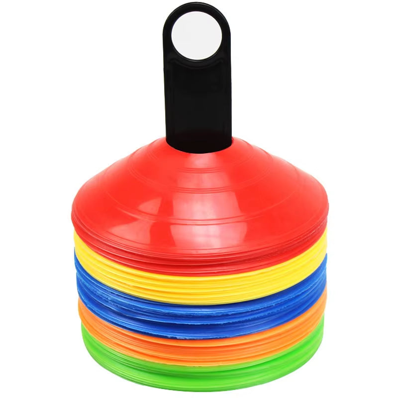 Soccer Training Agility Disc Cones Set - 10/50 Pieces for Enhanced Football Skills
