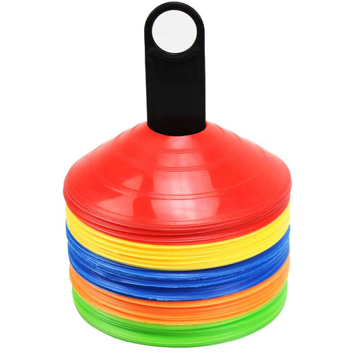 Soccer Training Agility Disc Cones Set - 10/50 Pieces for Enhanced Football Skills