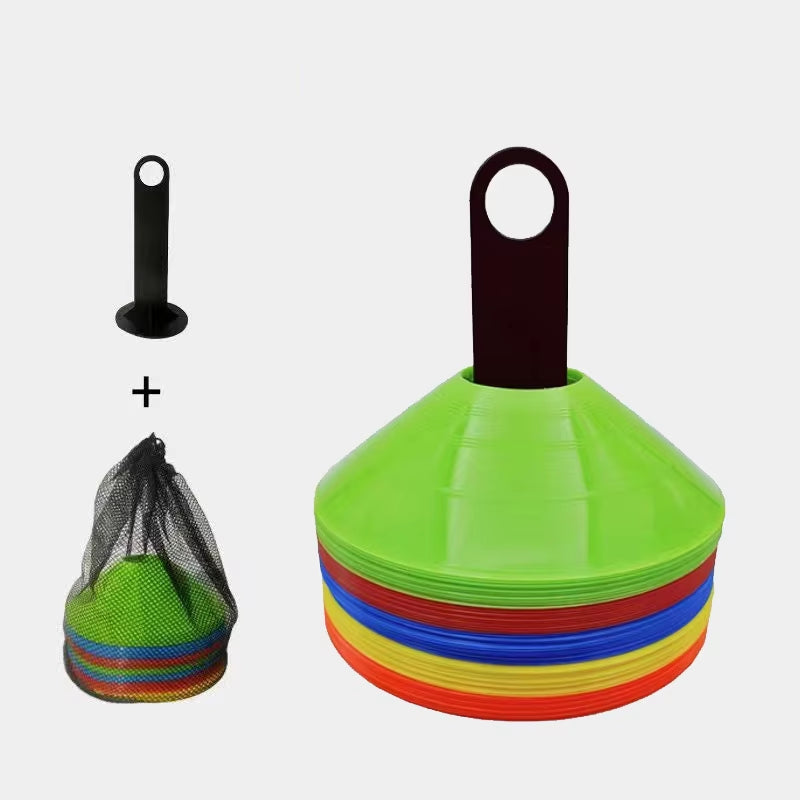 Soccer Training Agility Disc Cones Set - 10/50 Pieces for Enhanced Football Skills