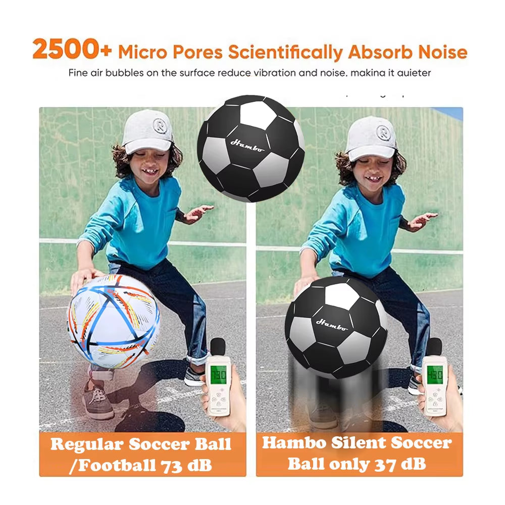 Indoor Silent Foam Soccer Ball - 7/8/9 Inch Mute Bouncing Ball for Children - Ideal Gift