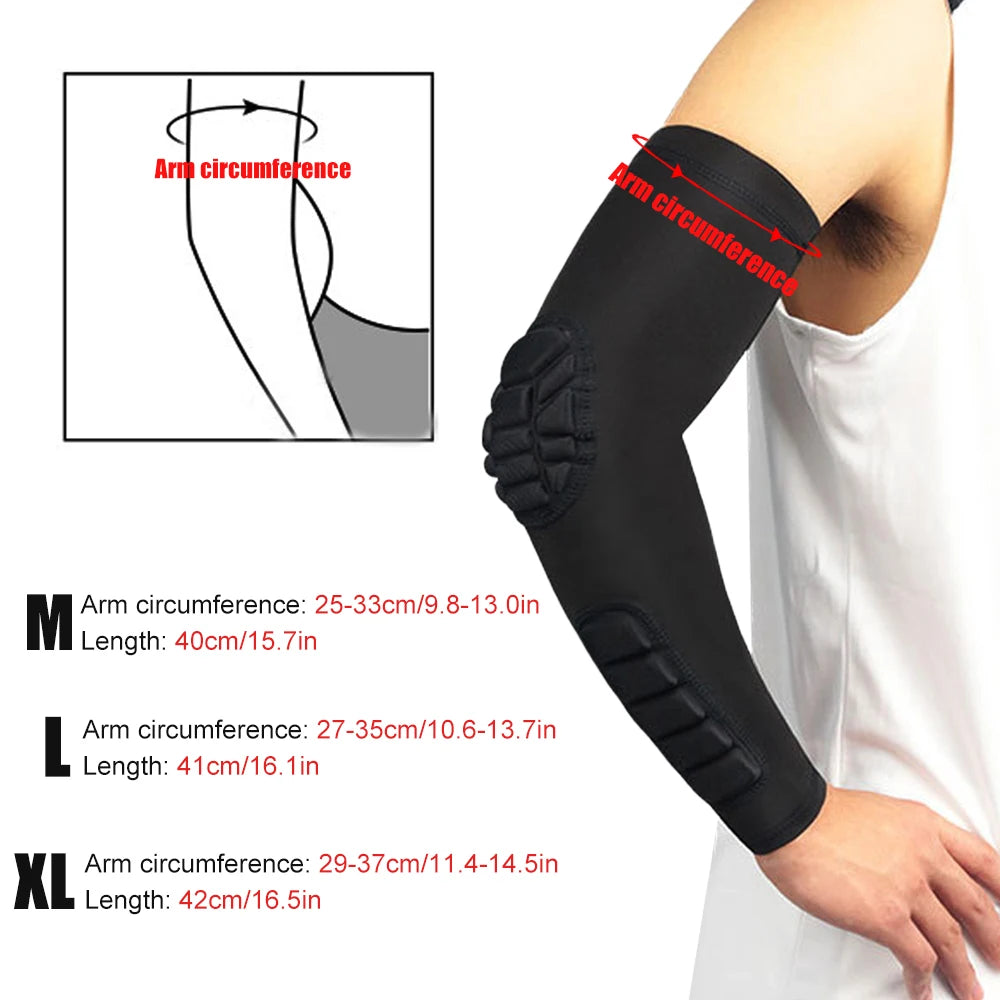 Arm Sleeves for Youth and Adults - Basketball Shooter Sleeves with Elbow and Forearm Protection for Football, Basketball, Volleyball, and Soccer