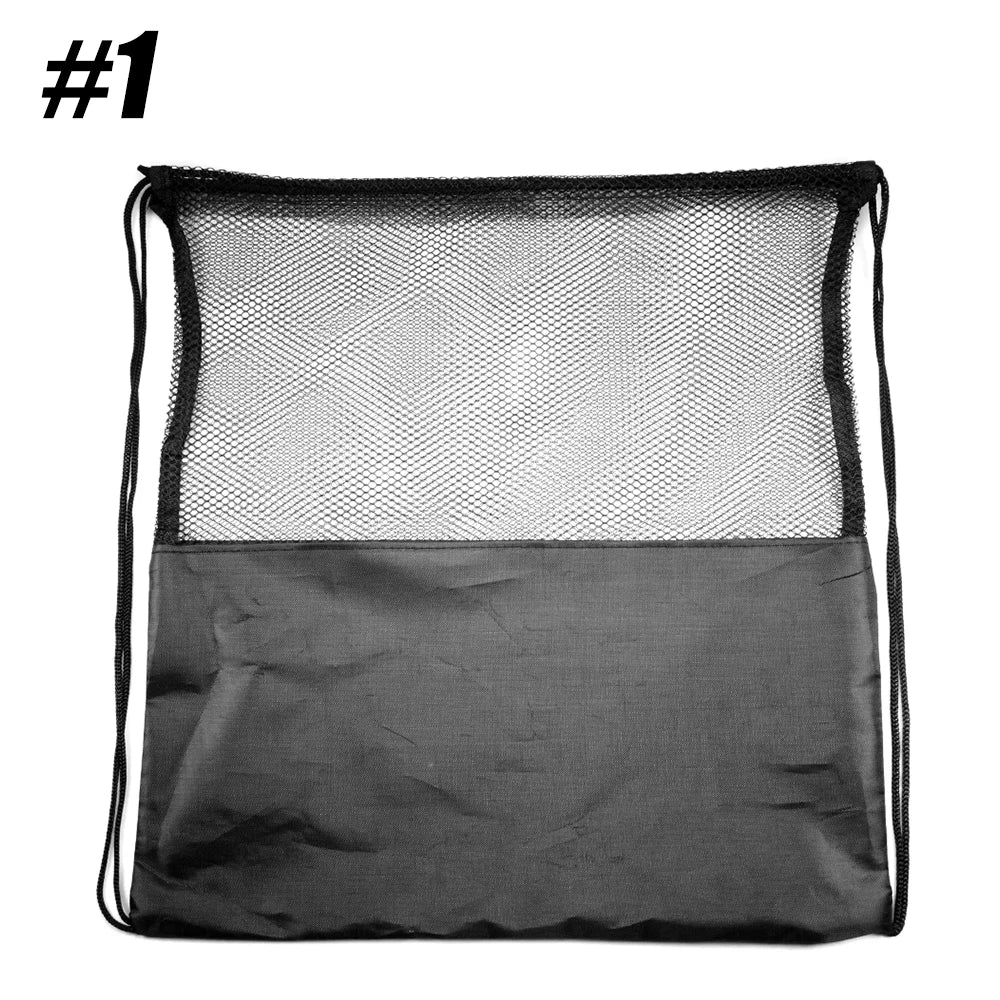 Single Ball Storage Bag with Drawstring Sling Backpack for Soccer, Basketball, Football, Volleyball, and Rugby